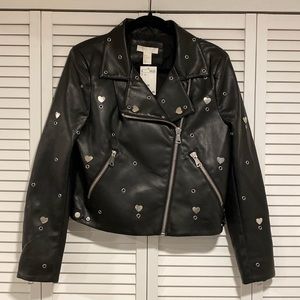 Faux Leather Jacket NWT